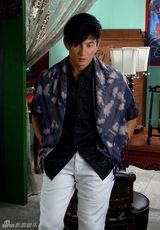 组图：四爷吴奇隆穿越演《扇娘》变身日本型男