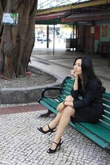 组图：杨童舒百年澳门旅行写真花絮