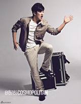 组图：李治廷最新时尚大片 黑白绅士显青春活力