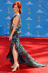 高清图：艾美奖红毯 凯莉-佩斯顿礼服花影斑驳