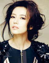 组图：高圆圆登《时尚COSMO》芒果黄展初春律动