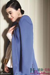 组图：蒋欣登健康杂志封面 气质优雅笑容甜美