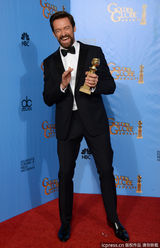 组图：休-杰克曼获电影最佳音乐/喜剧片男主角