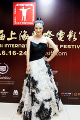 组图：于越黑天鹅装 高贵亮相上影节红毯