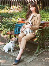 组图：日本模特宫田聪子示范89款秋季服饰搭配