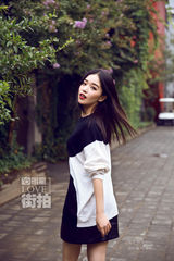 明星爱街拍：黄觉阚清子演绎黑白经典