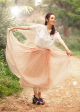 组图：童瑶写真轻纱曼舞 唯美清新如仙子