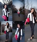 明星爱街拍第20期：玩转靓装多变条纹设计穿上身