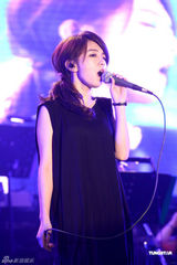 组图：Hebe单飞办音乐会 SHE两姐妹大力捧场