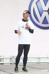 组图：拥抱丝路公益长跑亮相台北 宣传水资源保护