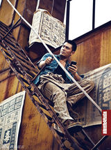 组图：邵兵最新封面复古绅士 新片颠覆演硬汉也柔情