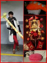 组图：梁咏琪带西班牙老公逛花市体验年味