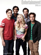 组图：《生活大爆炸》五主角欢乐登《娱乐周刊》