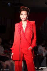 组图：林志玲透视装现身妩媚性感 看众名模走秀