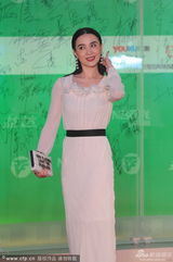 组图：上届视后小宋佳保守长裙亮相白玉兰红毯