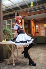 组图：16岁徐娇猫耳女仆装出镜 变混血美娇娘