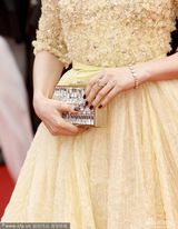 组图：范冰冰助阵红毯蕾丝纱裙雍容繁复