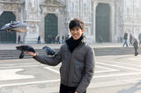 高清图：李治廷畅游米兰 休闲写真展阳光魅力