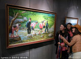 组图：姜昆1560平收藏馆开馆三周年 办朝鲜画展