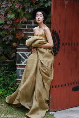 高清图：高圆圆韩国拍摄芭莎大片工作花絮