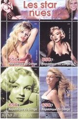 盘点组图：玛丽莲-梦露去世50周年纪念邮票精选