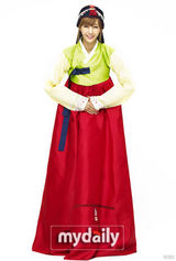 组图：Beast与4minute等韩星穿韩服送中秋祝福