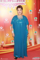 组图：田蕊妮开嗓献声慈善紧张 美艳似郑秀文