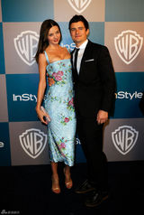 高清组图：奥兰多帅气亮相娇妻米兰达爆乳性感