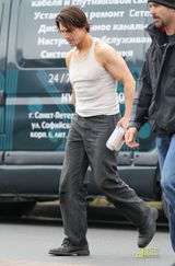 高清组图：《碟中谍4》温哥华热拍 克鲁斯变盒饭男