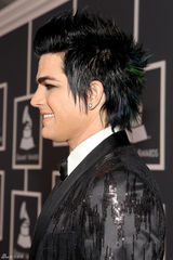 高清组图：第52届格莱美 亚当-兰伯特黑西装受簇拥