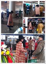 组图：范冰冰前往巴黎时装周 复古装被赞霸气