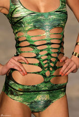 高清组图：巴西时装周泳装掠影 动物主题新颖