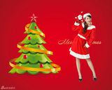 高清组图：青春美少女甜蜜圣诞大片曝光