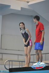 组图：阿Sa(蔡卓妍)将跳水进行到底 不受阿娇(钟欣桐)退赛影响