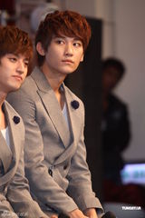 高清图：韩团U-KISS三度访台 演唱会晚间开唱