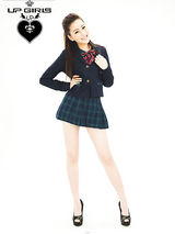 组图：嫩模团UP Girls着学生制服 气质清新甜美可人