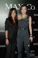 幻灯图：何超仪与偶像乐队合作 张静初拒谈男友