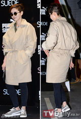 组图：Jewelry出席品牌新品发布会 热辣秀美腿