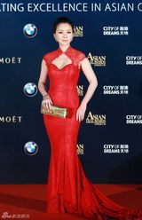 组图：亚洲电影大奖红毯春色浓 众女星挤胸露腿