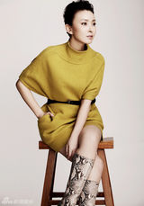 组图：刘威葳全新时尚大片 颦笑间展熟女魅力