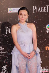 组图：刘嘉玲金像奖吸睛 透视裤装携手梁朝伟