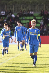 高清组图：JYJ金俊秀带队比赛 球场卖力最终胜出