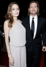 高清图：朱莉和皮特结伴亮相棕榈泉国际电影节