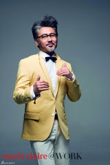 组图：吴秀波胡须范儿登杂志儒雅帅气