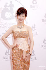 高清图：陈慧琳透视装出席晚宴 为老公打造父子装