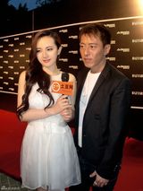 幻灯图：女星孟茜小短裙高调亮相芭莎世界杯之夜