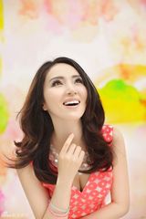 组图：董璇夏日盛装拍杂志封面 演绎热带风情