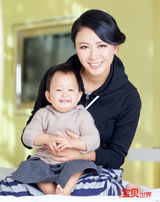 组图：张恒携女登杂志享受亲子阳光