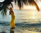 高清图：波兰超模安雅-鲁比克海滩写真湿身性感