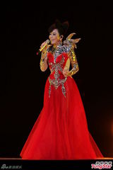 组图：江蕙演唱会造型似黄金圣衣 舞台绚丽迷幻